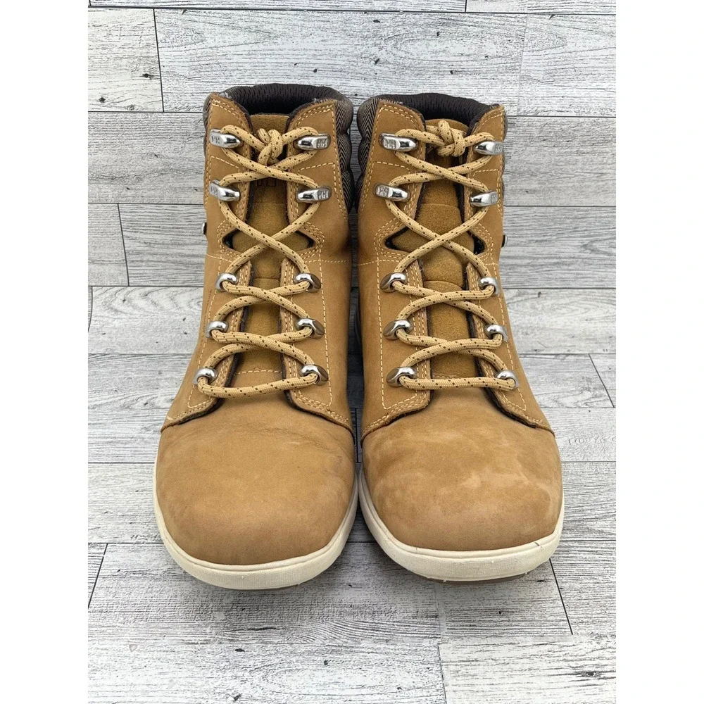 Helly Hansen Women Waterproof Leather Ankle Boots Tan Brown Hiking Sz US 7 EU 38